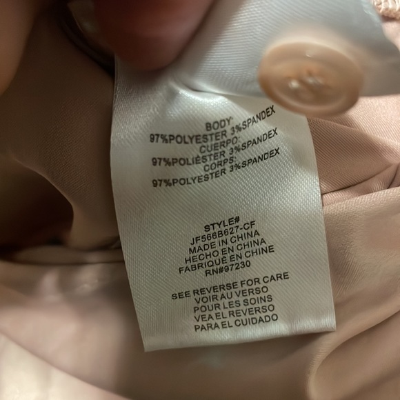 NWT Blush Pink Satin Crop Top - Picture 8 of 8